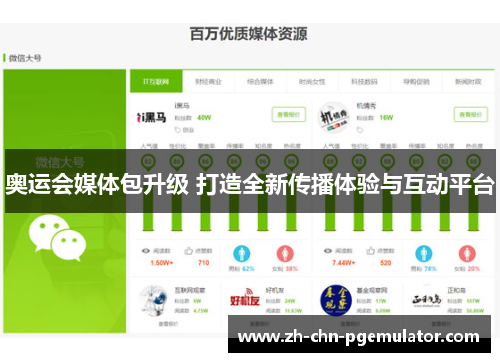 奥运会媒体包升级 打造全新传播体验与互动平台